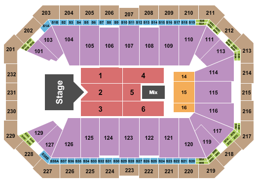 Dickies Arena Rascal Flatts Seating Chart